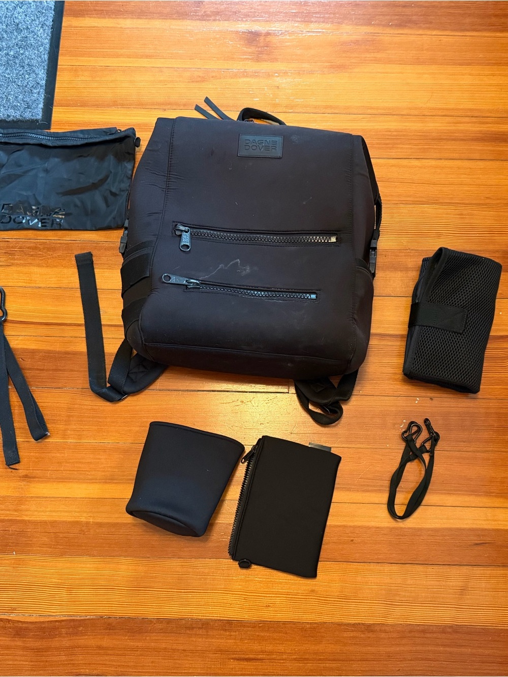Dagne Dover Indi Diaper Black Size Large Backpack with All Accessories